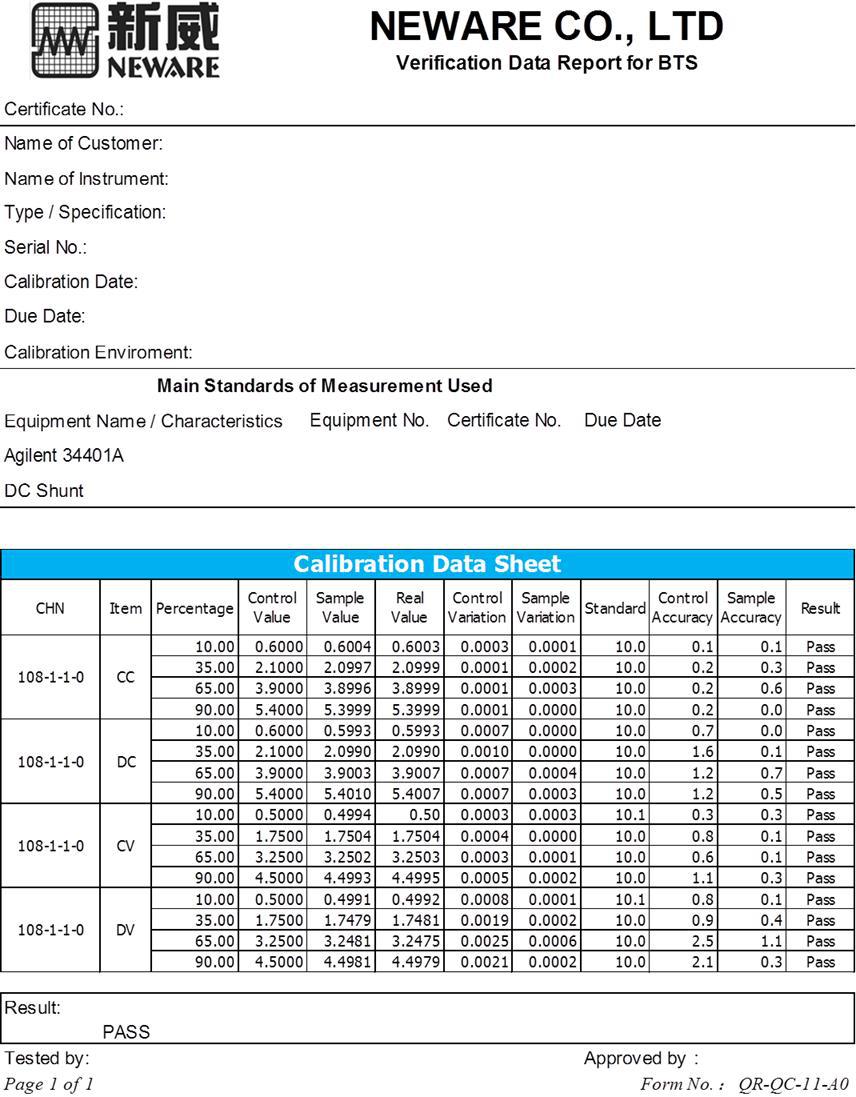 neware battery cycler report