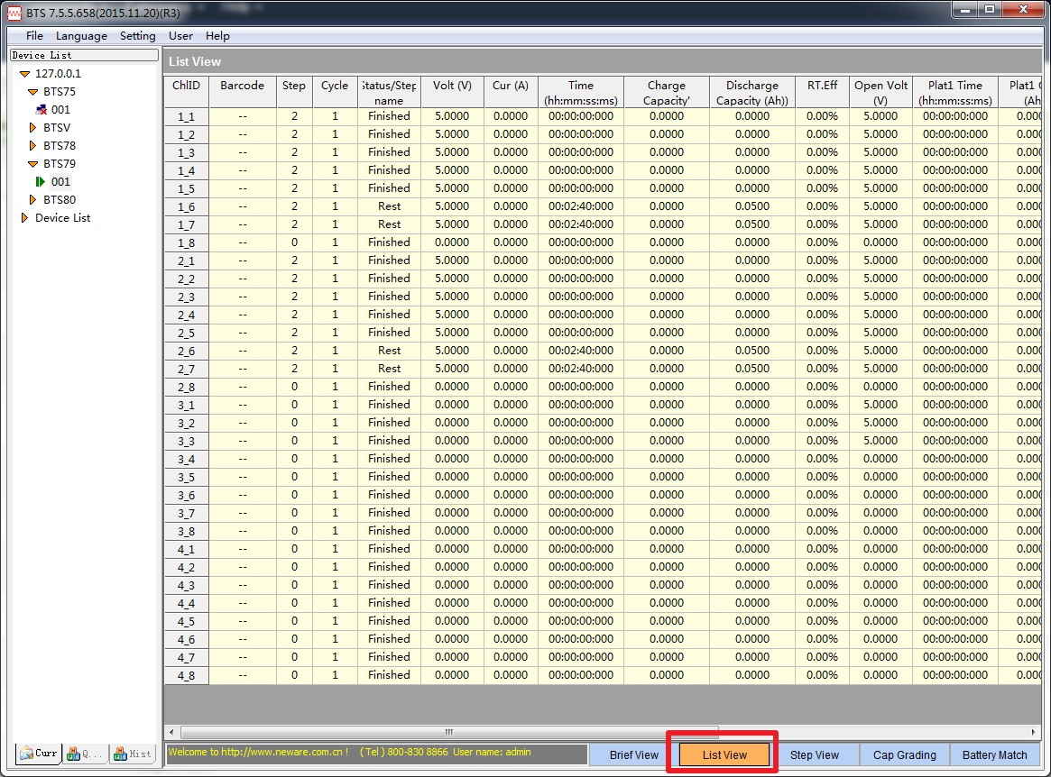 neware battery testing system list