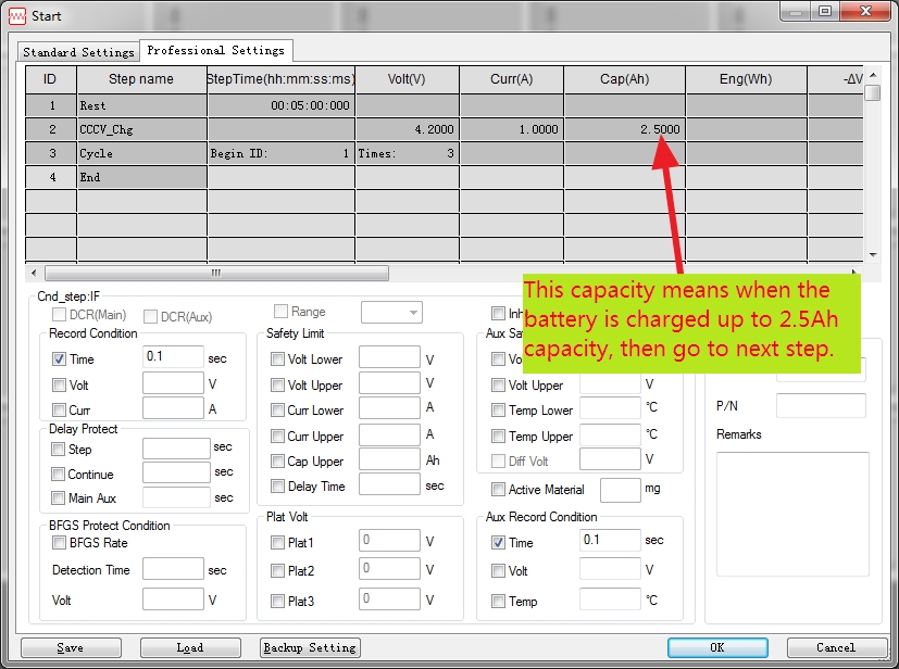 neware battery tester setting