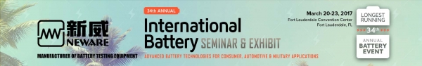 Neware Will Attend The 34th International Battery Seminar &amp; Exhibit